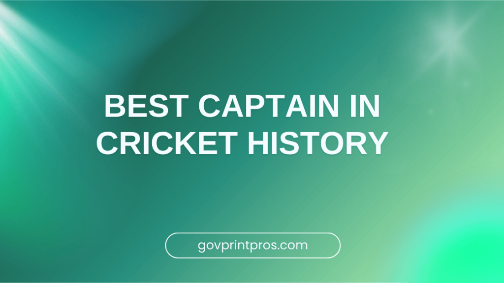 Best Captain in Cricket History