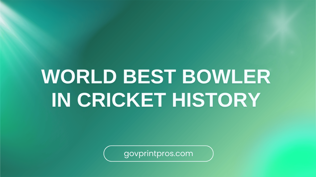 World Best Bowler in Cricket History